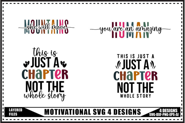 Motivation Svg 4 Designs, Trendy Saying Svg SVG shah alam 