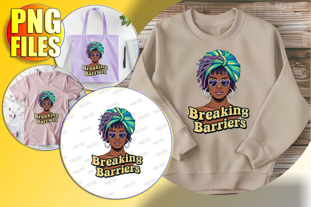 Motivational Afro Woman PNG Clipart Sublimation afrosvg 
