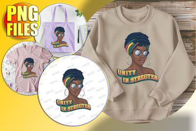 Motivational Afro Woman PNG Sublimation Sublimation afrosvg 