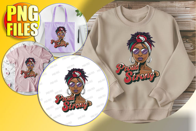 Motivational Afro Woman Sublimation Art Sublimation afrosvg 