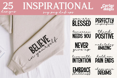 Motivational and Inspirational Bundle SVG Carla C Designs 