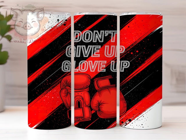 Motivational Boxing Gloves Tumbler Wrap, Motivational Drinkware, Fighter Quote Cup, Boxing Gloves Pattern, Fitness Tumbler Wrap, Gym Motivation Design, Sports Sublimation Sublimation Lara' s Designs 