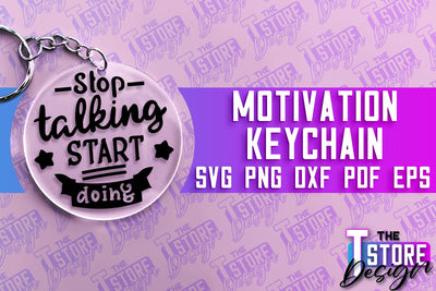 Motivational Keychain | Love Yourself Keychain SVG | Motivational Quotes SVG SVG The T Store Design 