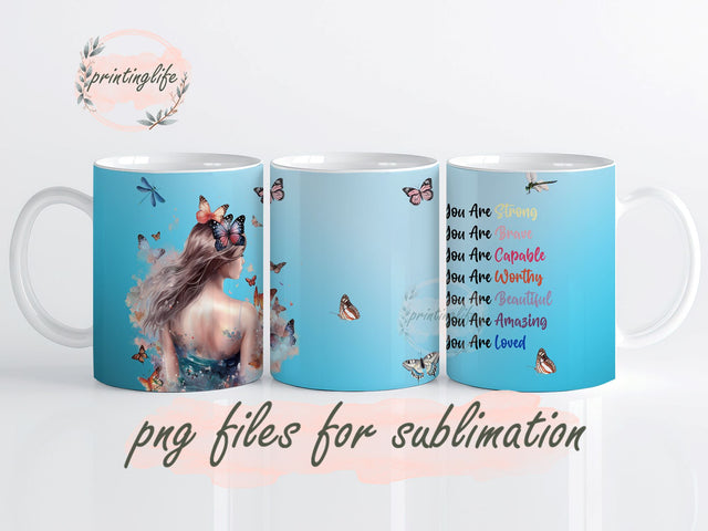 Motivational Mug Wrap Design, Instant Digital Design Download Mug Wrap Design, Mug Design PNG Sublimation PrintingLife 