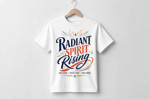 Motivational Quote PNG Radiant Spirit Rising Inspirational Sublimation Design SVG BillahCrafts 
