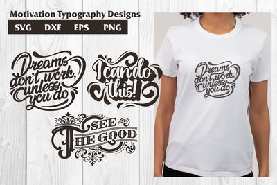Motivational quotes, lettering typography svg, dxf, eps SVG dadan_pm 