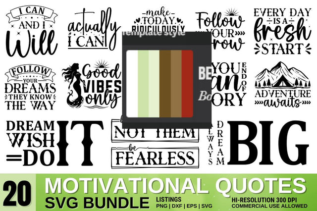 Motivational Quotes svg Bundle SVG Designangry 