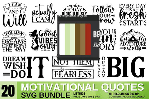 Motivational Quotes svg Bundle SVG Designangry 