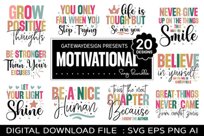 Motivational Quotes svg bundle SVG designmaster24 