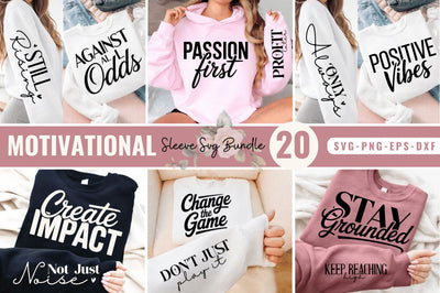 Motivational Sleeve SVG Bundle SVG Regulrcrative 