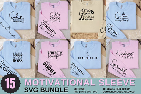 Motivational Sleeve SVG Design Bundle SVG Designangry 