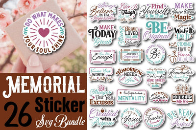 Motivational Sticker Svg Bundle SVG Angelina750 