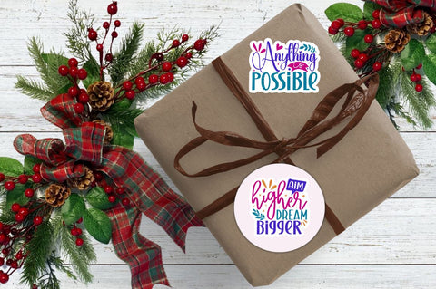 Motivational Stickers Bundle Sublimation Regulrcrative 