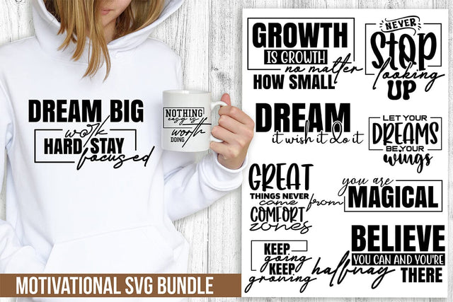Motivational SVG Bundle Digital Pattern orpitasn 