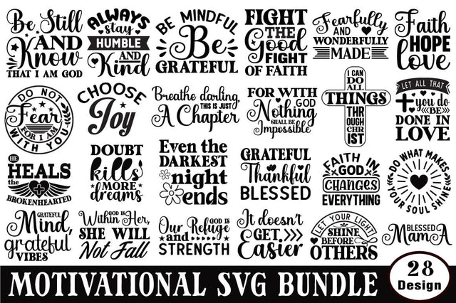 Motivational Svg Bundle SVG Angelina750 