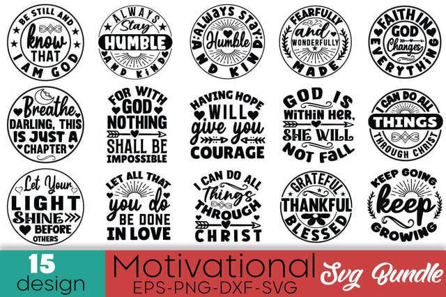 Motivational Svg Bundle SVG Angelina750 