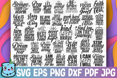 Motivational SVG Bundle SVG MintyMarshmallows 