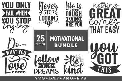 Motivational SVG Bundle SVG Rupkotha 