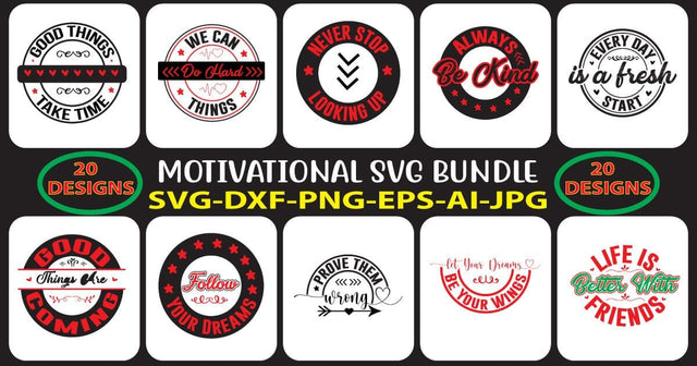 MOTIVATIONAL-SVG-BUNDLE SVG Syaman 