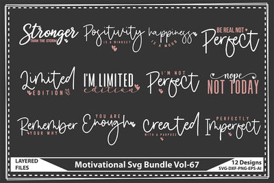 Motivational Svg Bundle Vol-67 SVG shah alam 