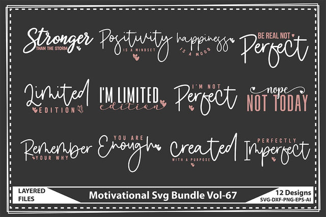 Motivational Svg Bundle Vol-67 SVG shah alam 