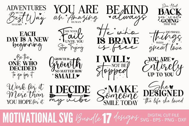 Motivational SVG Design Bundle SVG Regulrcrative 