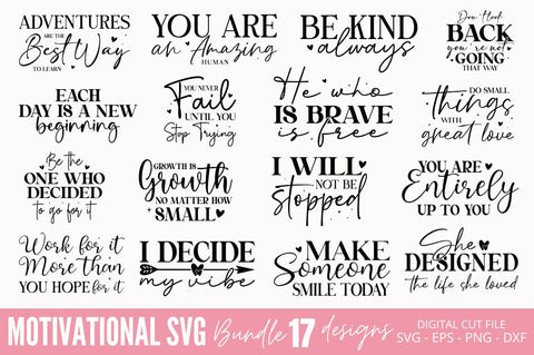 Motivational SVG Design Bundle SVG Regulrcrative 