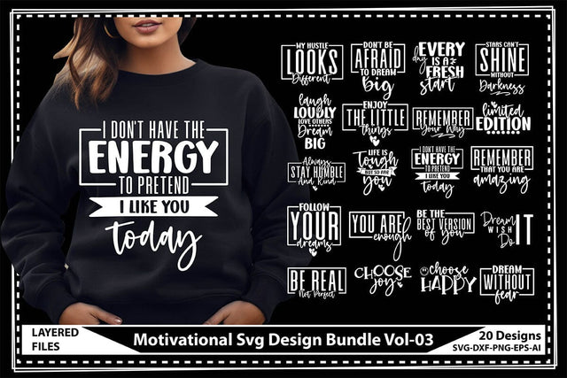 Motivational Svg Design Bundle Vol-03 SVG shah alam 