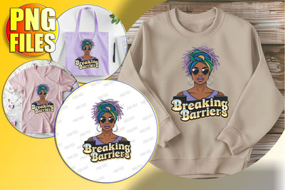 Motivational Woman PNG Clipart Sublimation afrosvg 