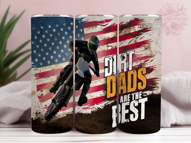 Motocross 20oz Tumbler Wrap PNG, Dirt Bike Dad Are The Best Tumbler Png, Straight & Tapered Tumbler Wrap, Instant Digital Download Sublimation Li Zamperini 