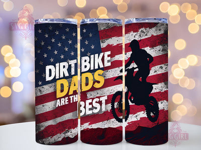 Motocross Biker 20oz Tumbler Wrap Sublimation Design, Straight Tapered Tumbler Wrap, Dirt Bike Dad Are The Best Tumbler Png, Instant Digital Download Sublimation SvggirlplusArt 