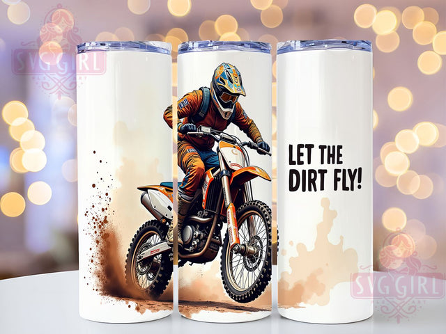 Motocross Dirt Bike 20oz Off-Road Tumbler, Dirt Bike Cup Design, 20oz Sublimation PNG, Extreme Sports Mug, Off-Road Racing Tumbler, Motocross Rider Gift, Adventure Biker Cup Sublimation SvggirlplusArt 