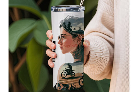Motocross Mum 20oz Tumbler Wrap Sublimation DesignSVG 