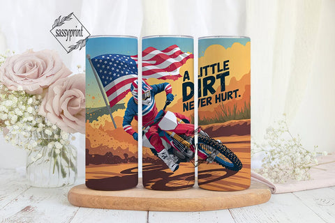 Motocross USA Tumbler Wrap Sublimation sassyprint 