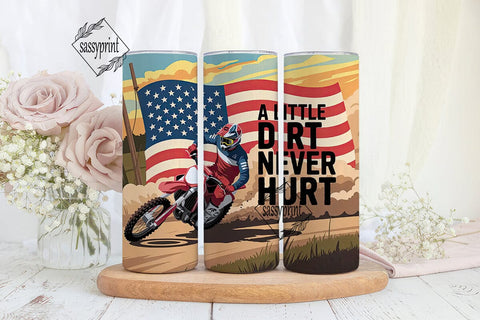 Motocross USA Tumbler Wrap Sublimation sassyprint 