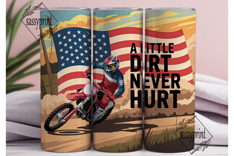 Motocross USA Tumbler Wrap Sublimation sassyprint 
