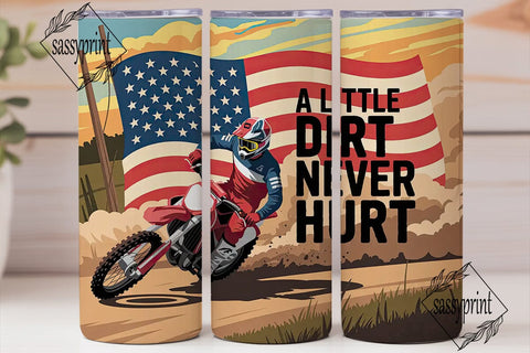 Motocross USA Tumbler Wrap Sublimation sassyprint 