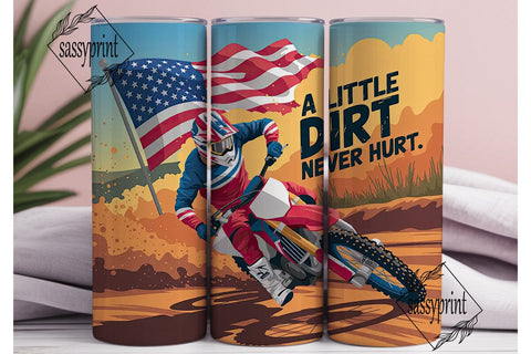 Motocross USA Tumbler Wrap Sublimation sassyprint 