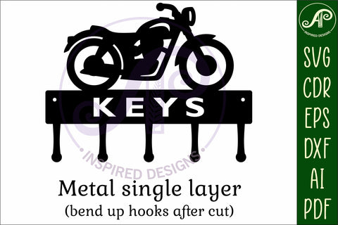 Motorbike Key holder designs SVG APInspireddesigns 