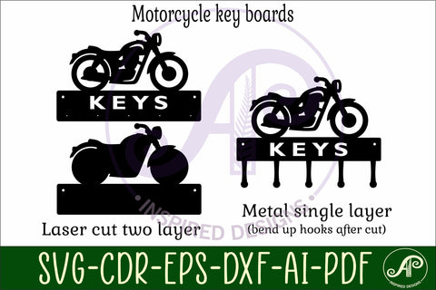 Motorbike Key holder designs SVG APInspireddesigns 