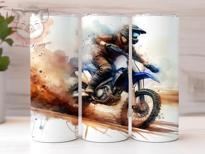 Motorcycle 20oz Tumbler Png, Straight & Tapered Tumbler Png, Dirt Bike Tumbler Png, Digital Download PNG Sublimation Lara' s Designs 