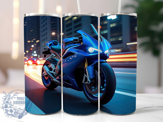Motorcycle Bike Sports Tumbler, Bike Sports Tumbler, 20oz Sublimation Wrap, Biker Gift Tumbler, Motorcycle Fan Tumbler, Seamless Bike Wrap, Sports Motorcycle Design Sublimation ToriDesigns 