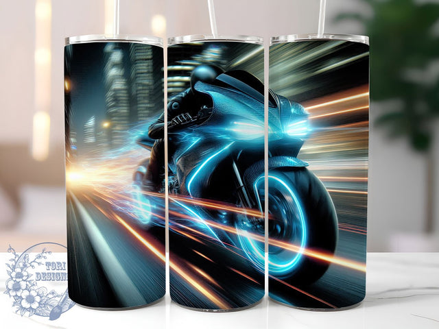 Motorcycle Bike Sports Tumbler, Bike Sports Tumbler, 20oz Sublimation Wrap, Biker Gift Tumbler, Motorcycle Fan Tumbler, Seamless Bike Wrap, Sports Motorcycle Design Sublimation ToriDesigns 