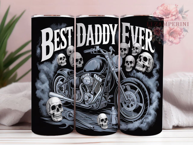 Motorcycle Dad Biker Life Tumbler Wrap, Dad Motorcycle Design, Father's Day Gift, Rider Dad Cup, Motorcycle Parent Art, Best Daddy Wrap, Biker Life Sublimation Sublimation Li Zamperini 