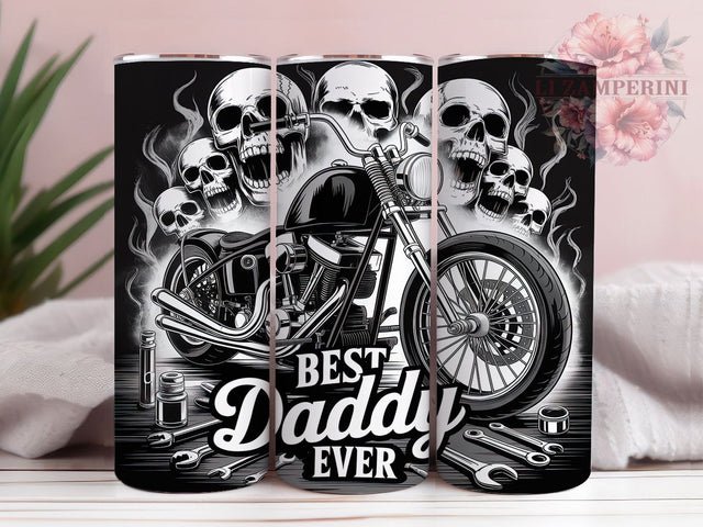 Motorcycle Dad Biker Life Tumbler Wrap, Dad Motorcycle Design, Father's Day Gift, Rider Dad Cup, Motorcycle Parent Art, Best Daddy Wrap, Biker Life Sublimation Sublimation Li Zamperini 