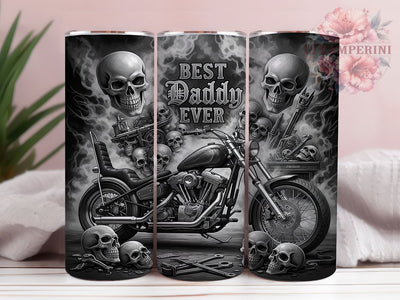 Motorcycle Dad Biker Life Tumbler Wrap, Dad Motorcycle Design, Father's Day Gift, Rider Dad Cup, Motorcycle Parent Art, Best Daddy Wrap, Biker Life Sublimation Sublimation Li Zamperini 