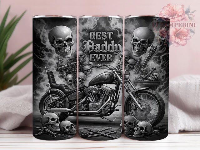 Motorcycle Dad Biker Life Tumbler Wrap, Dad Motorcycle Design, Father's Day Gift, Rider Dad Cup, Motorcycle Parent Art, Best Daddy Wrap, Biker Life Sublimation Sublimation Li Zamperini 