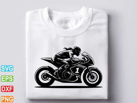 Motorcycle Racer SVG, Motorcycle Clipart, Sports Lover Shirt SVG Creativeart88 
