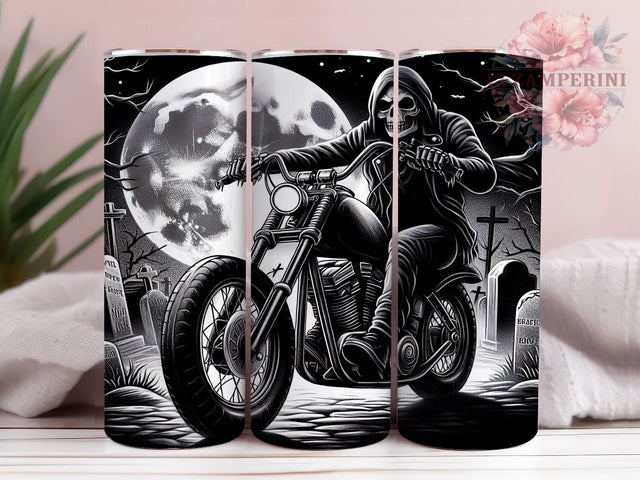 Motorcycle Tumbler, Till Death We Ride, Sublimation Wrap, Biker Gift, 20oz Tumbler, Riding Decor, Motorcycle Lover Sublimation Li Zamperini 