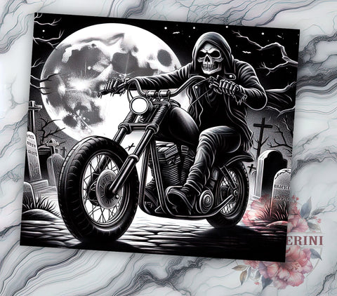 Motorcycle Tumbler, Till Death We Ride, Sublimation Wrap, Biker Gift, 20oz Tumbler, Riding Decor, Motorcycle Lover Sublimation Li Zamperini 